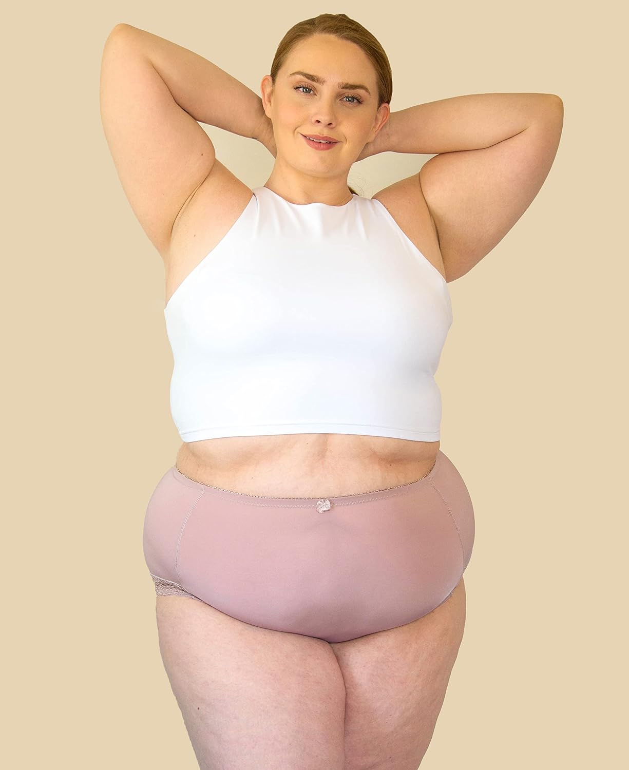 Womens Briefs Underwear Light Tummy Control Panties S-Plus Size 4 Pack Girdle Panty - Image 5