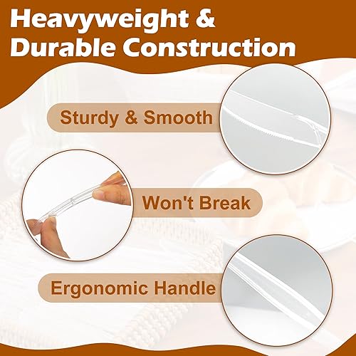 Miniatura 3 de 100 cuchillos de plástico transparente resistentes, desechables, sin BPA, resistentes al calor, duraderos y sólidos cuchillos de plástico de alta