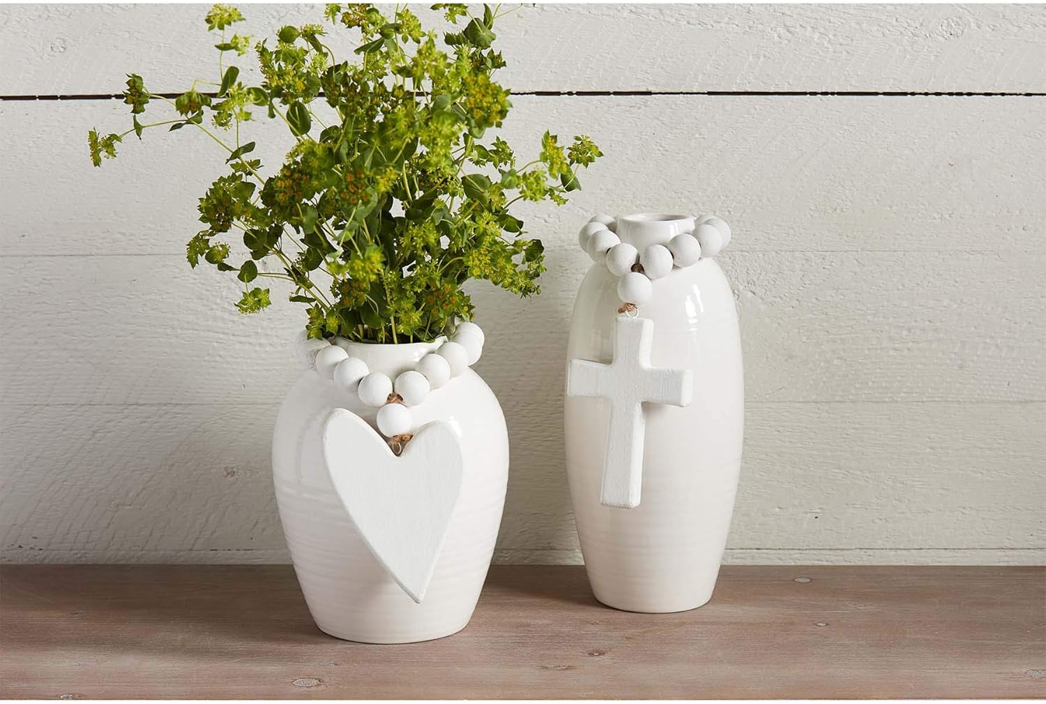 Mud Pie Small Vase with Beads