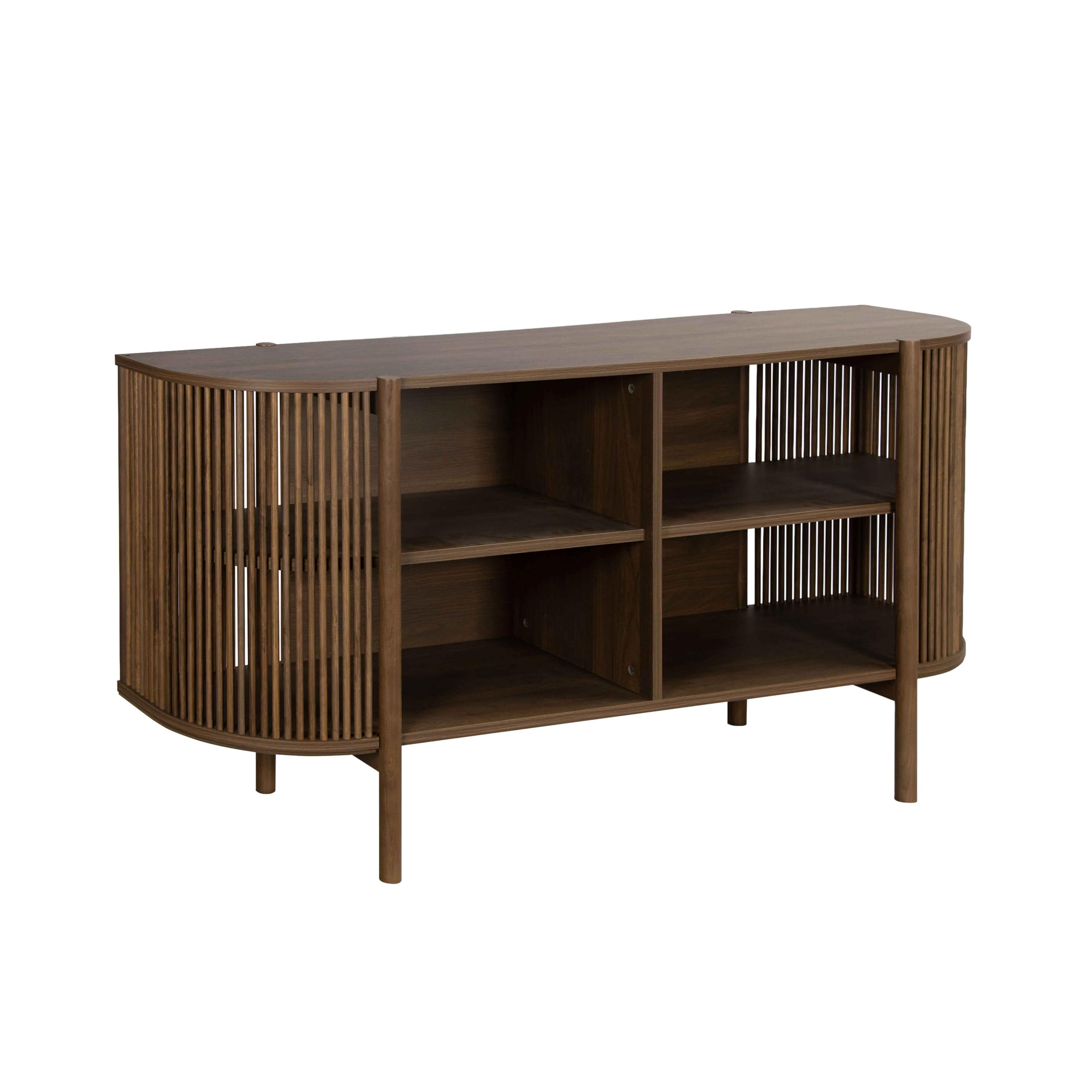 Oviala Buffet bohème 160 cm Effet Bois foncé