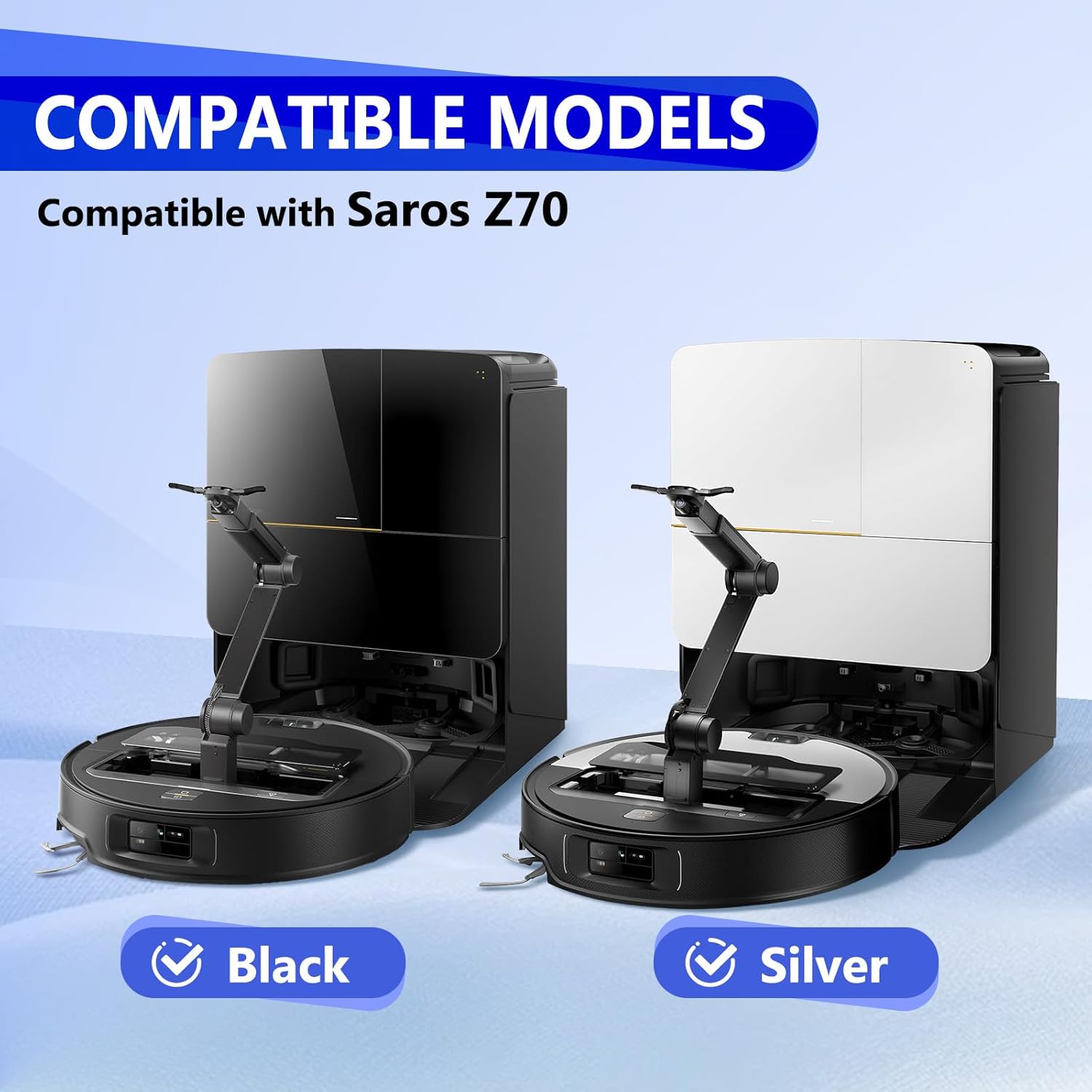 31 PCS Saros Z70 Replacement Accessories Compatible with Saros Z70 Robot Vacuum, 1 Mainbrush, 6 Scent Tablets, 4 HEPA Filters, 6 Dust Bags, 6 Mop Pads, 6 Side Brush