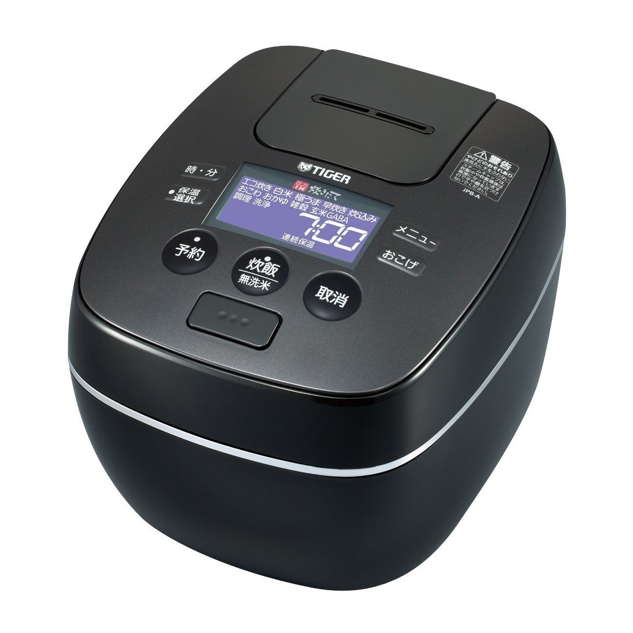 Amazon | タイガー 炊飯器 圧力IH 「炊きたて」 5.5合 グロスブラック  