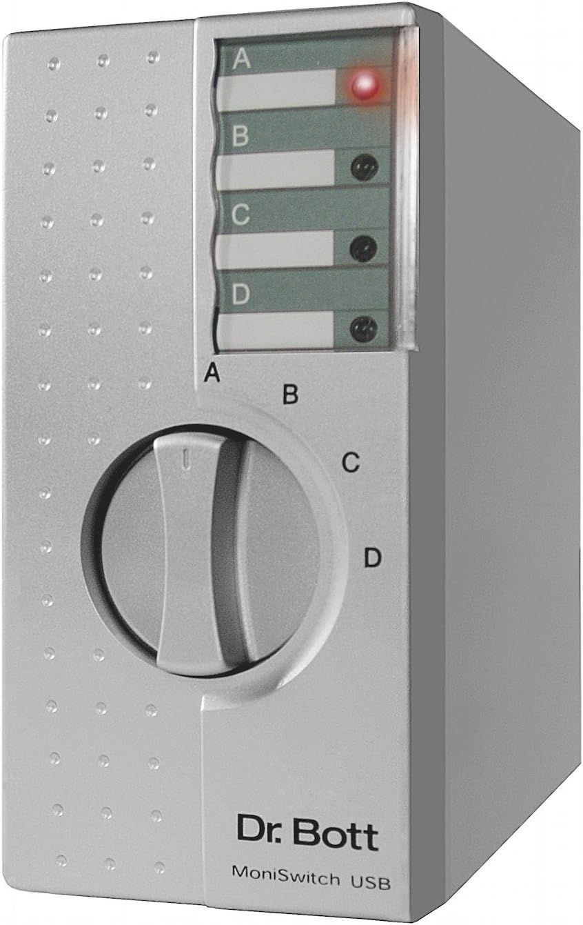 Dr. Bott MoniSwitch 4/USB, 4 Macs en 1 Teclado y 1 Pantalla VGA