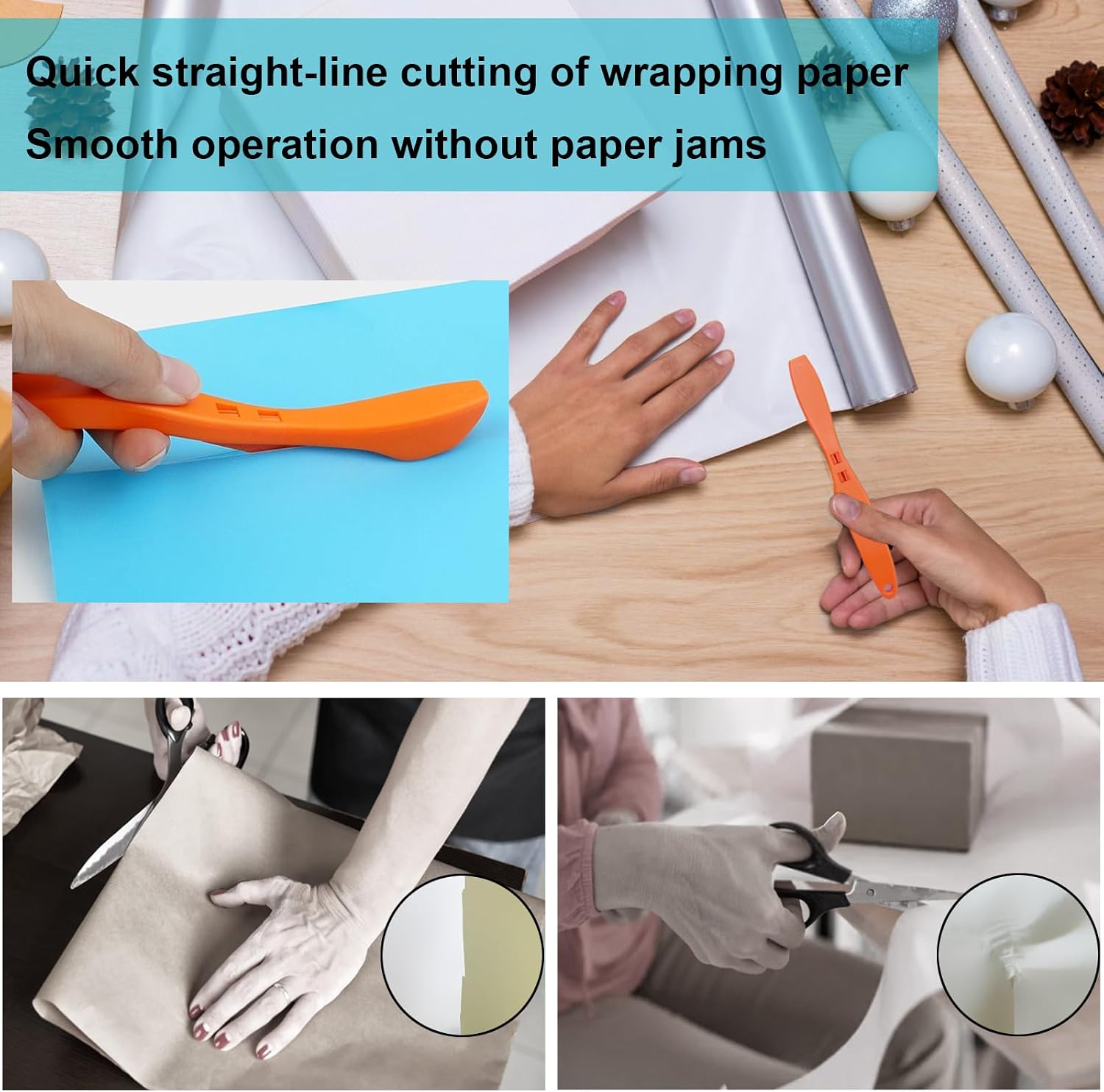 Wrapping Paper Cutter, Sliding Gift Wrap Cutter Gadgets image 2