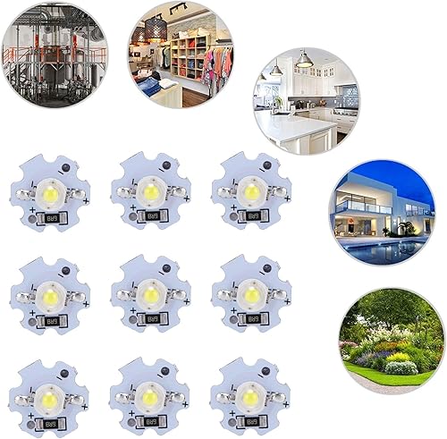 Miniatura 6 de 25 chips de lámpara LED, cuentas de lámpara LED de 1 W y 5 V, cuentas de luz de 200 lm de brillo, chips LED de alta potencia con placa de aluminio