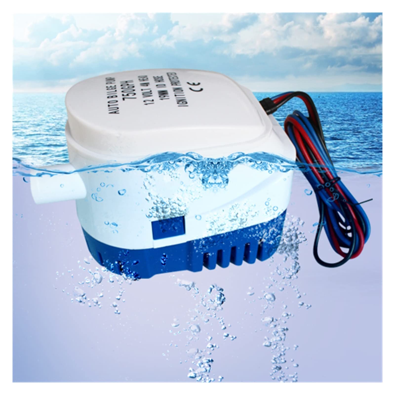 Bomba sumergible Bomba de agua ultra silenciosa Bomba De Sentina Sumergible Eléctrica Automática De 1100GPH, Bomba De 12 Voltios For Bomba De Agua For Bomba De Sentina De Barco, Bomba De Agua De 12V 1