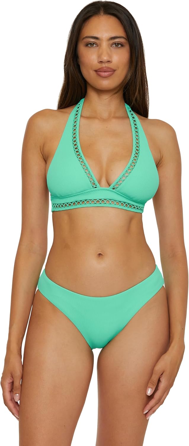 Becca Womens Modern Edge Shirred American Bikini Bottom, Cheeky Coverage, Swimwear Separates for Women - Image 5