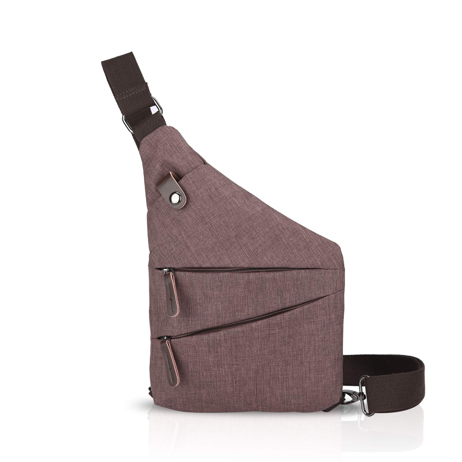 FANDARE Neu Brusttasche Segmentiert Schultertasche Herren Damen Sling Bag Crossover Rucksack Umhängetasche Sporttasche für Outdoor Reisen Wandern Abenteuer Sport Crossbody Bag