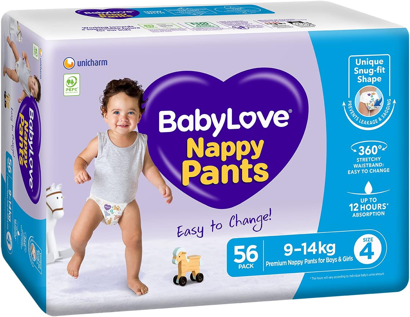 BabyLove Nappy Pants Size 4 (914kg) 112 Pieces (2 X 56 pack