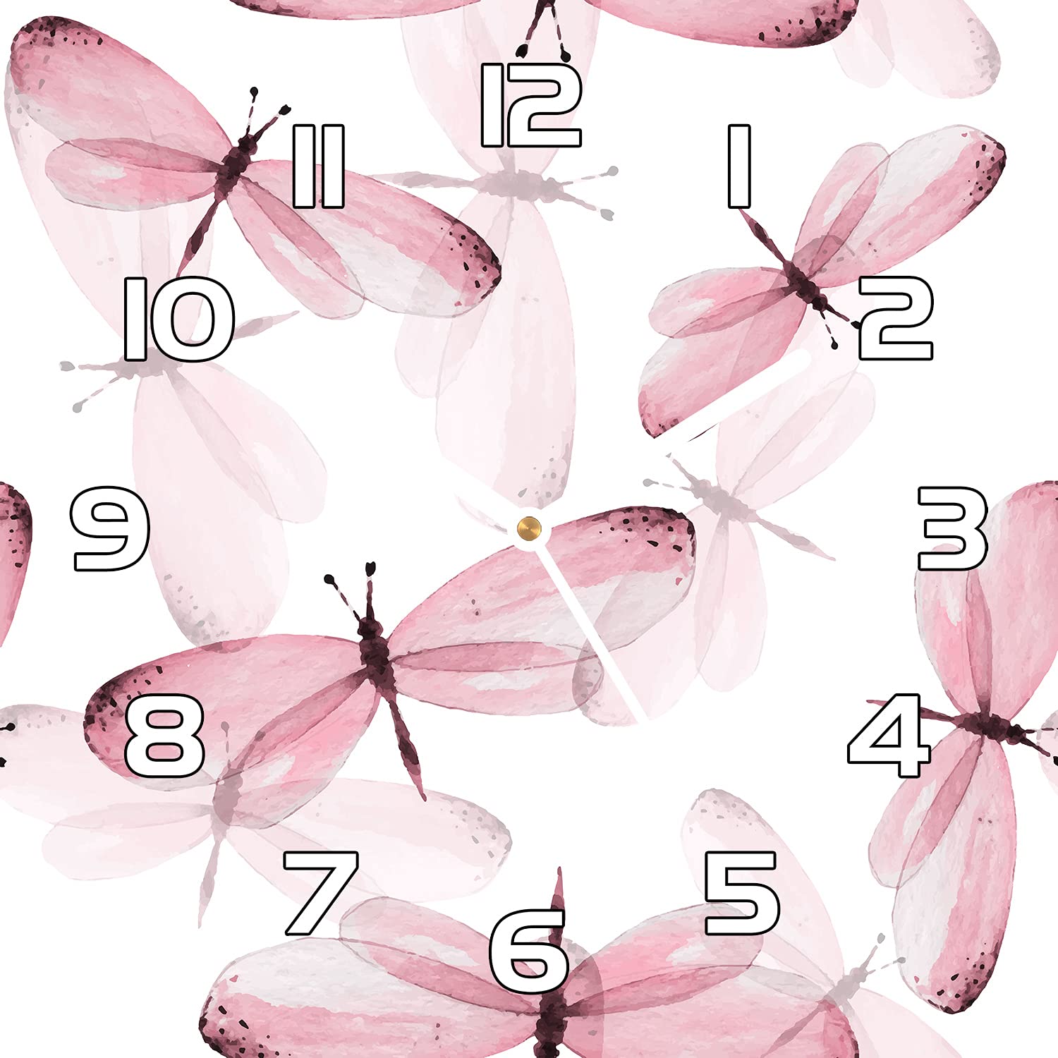Horloge en verre lisible et robuste pour embellir un mur de cuisine vide