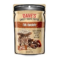 Vista 7 de Dave's Sweet Tooth Toffee - Conjunto de regalo de toffee de chocolate con leche (4 oz. x 3) - Toffee suave gourmet de chocolate casero y hecho a
