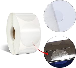 Clear Round Sticker - 1000 Pieces Self Adhesive Transparent Seal Labels - 30mm Circle Closure Stickers for Packaging