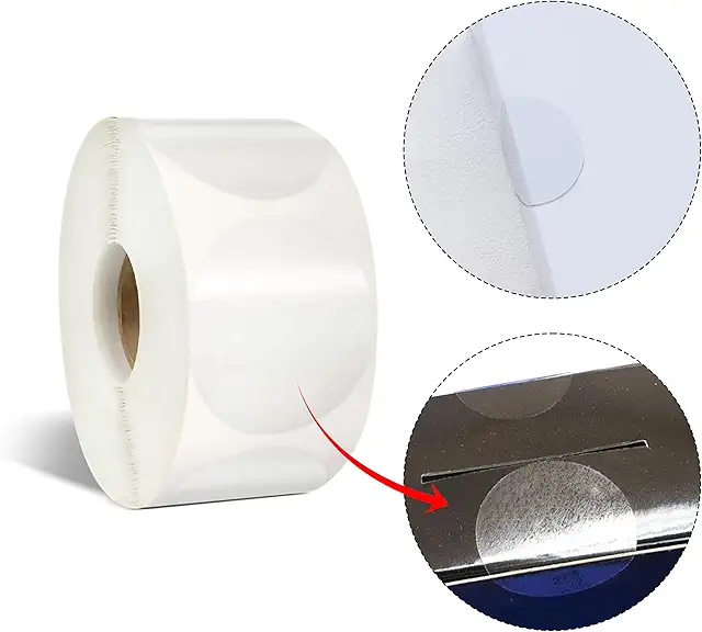 Transparente Klebepunkte - 1000 Stück 3 cm Durchmesser für Verpackungen