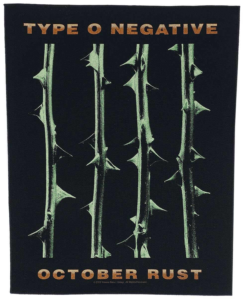 Type O Negative October Rust Large Size Sew On Back Patch Officially Licensed