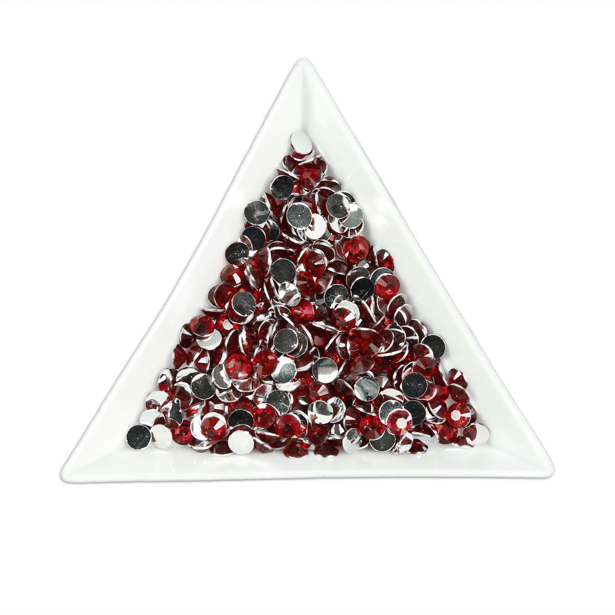 Bad Ass Beauty Crimson 1000Pcs 3Mm Flat Back Resin Rhinestones Bling Crystal Diamantes For Nail Art & Craft (3Mm, )