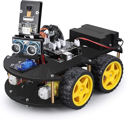 Miniatura 3 de ELEGOO UNO R3 Project Smart Robot Car Kit V4 Penguin Bot Biped Robot Kit (blanco)