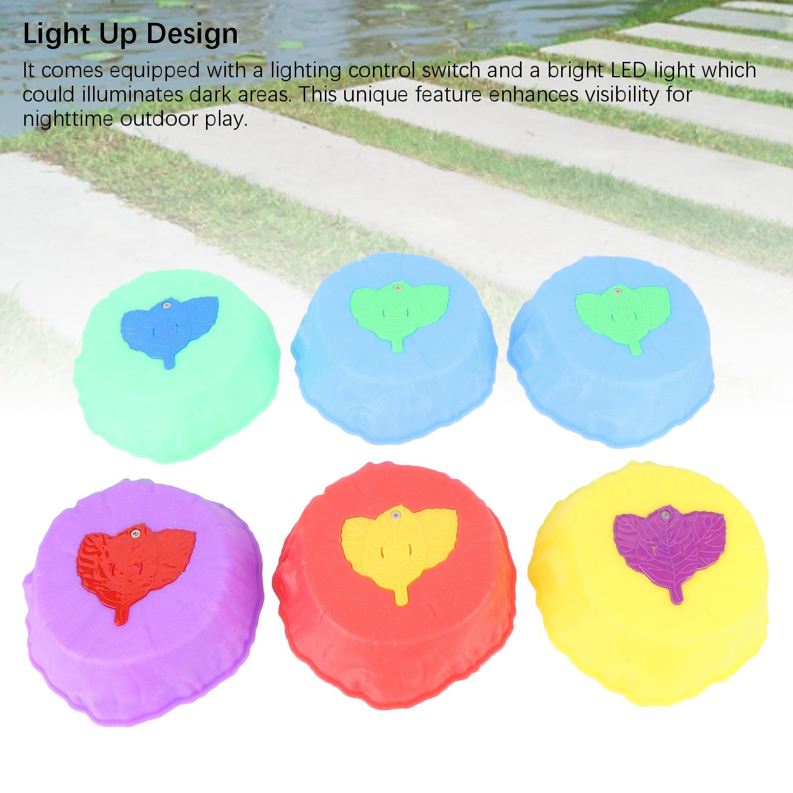 Piedras de Equilibrio para Niños, 6 Piezas de Piedras de Equilibrio Antideslizantes Iluminadas con Luces LED Brillantes y Superficie Texturizada, para Juegos en Interiores y Exteriores