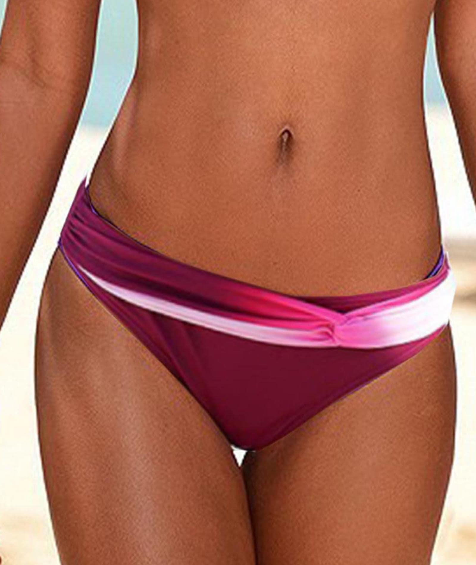 XXXITICAT - Bikini da Donna, Sexy, Senza Spalline, con Parte Anteriore svitata, Imbottito e colorato, Due Pezzi - - L
