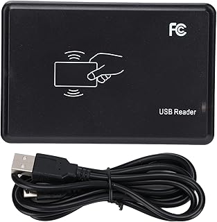 RFID Reader, 125Khz/134.2Khz USB RFID ID Card Reader, 0-150mm Proximity Cards for Access Control W82 for Win XP/Win CE/Win 7/Win 10/LIUNX/Vista