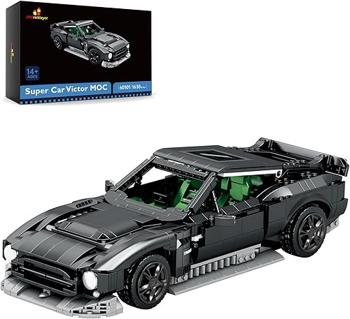 Miniatura 1 de JMBricklayer Muscle Sports Racing Cars Juguetes de construcción, juegos técnicos a escala 60105, juegos de construcción de autos musculares