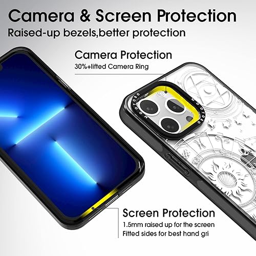 Miniatura 4 de Mootobo Funda 4 en 1 para iPhone 13 Pro Max con protector de pantalla  protector de lente TPU transparente borde de parachoques delgado a la moda a