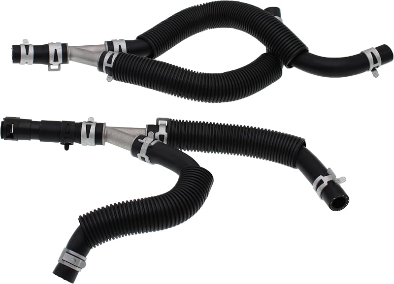 Conjunto de mangueiras do aquecedor do motor Dorman 626-307HP com conector Y de alumínio para Chrysler, Dodge e Volkswagen – Pacote com 2
