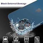CloudValley Rear Camera Protector for iPhone 12 Pro Max 6.7 inches, 9H Hardness & Full Coverage Protective Film Camera Lens -3 Pieces