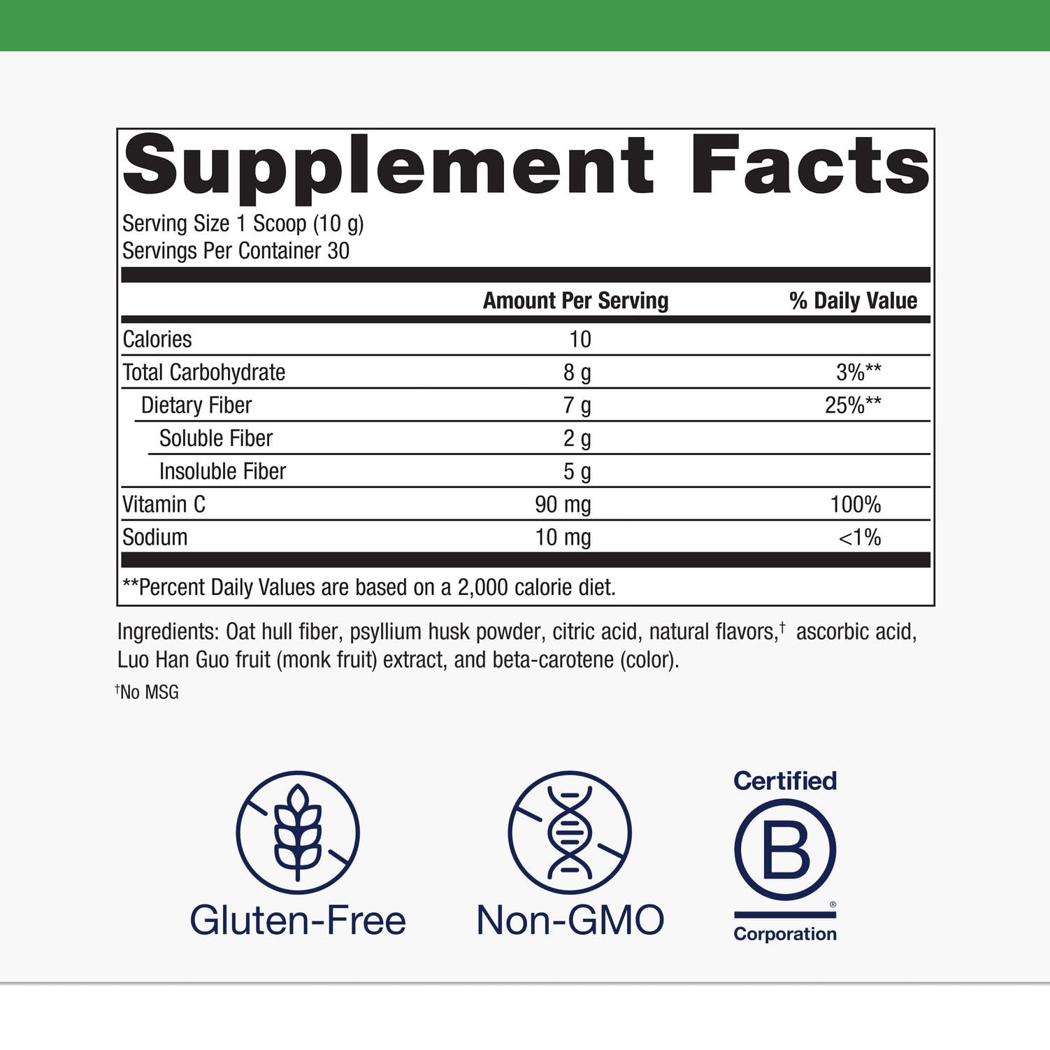 Metagenics Daily Fiber Boost 7g Psyllium Fiber, Orange, 30 Servings — Amazon image 4