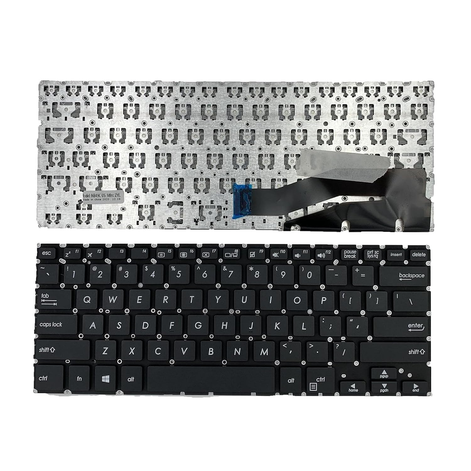 Shiatsu Laptop Keyboard Compatible for Asus VivoBook Flip 14 TP410 TP410U TP410UF TP410UA TP410UR TP410UA-DH51T DB51T TP401 TP401C TP401CA TP401M TP401U TP461U TP461 DH54T DS71T M51T Q405U Series-image-48