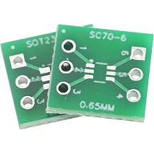 20pcs SMD SOT23-6/SC70-6 to DIP Adapter Plate Converter and Breakout Board