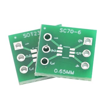 20Pcs SOT23-6 SC70-6 to DIP SMD Breakout Adapter Board | Converts surface mount device to through hole, easy for experimental welding and circuit prototyping