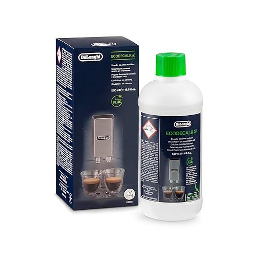 Immagine del prodotto De'Longhi Dlsc500 Ecodecalk Decalcificante Naturale per Tutte Le Macchine da Caffè, con Ingredienti da Materie Prime Naturali, Biodegradabile, Made in Italy, 500Ml