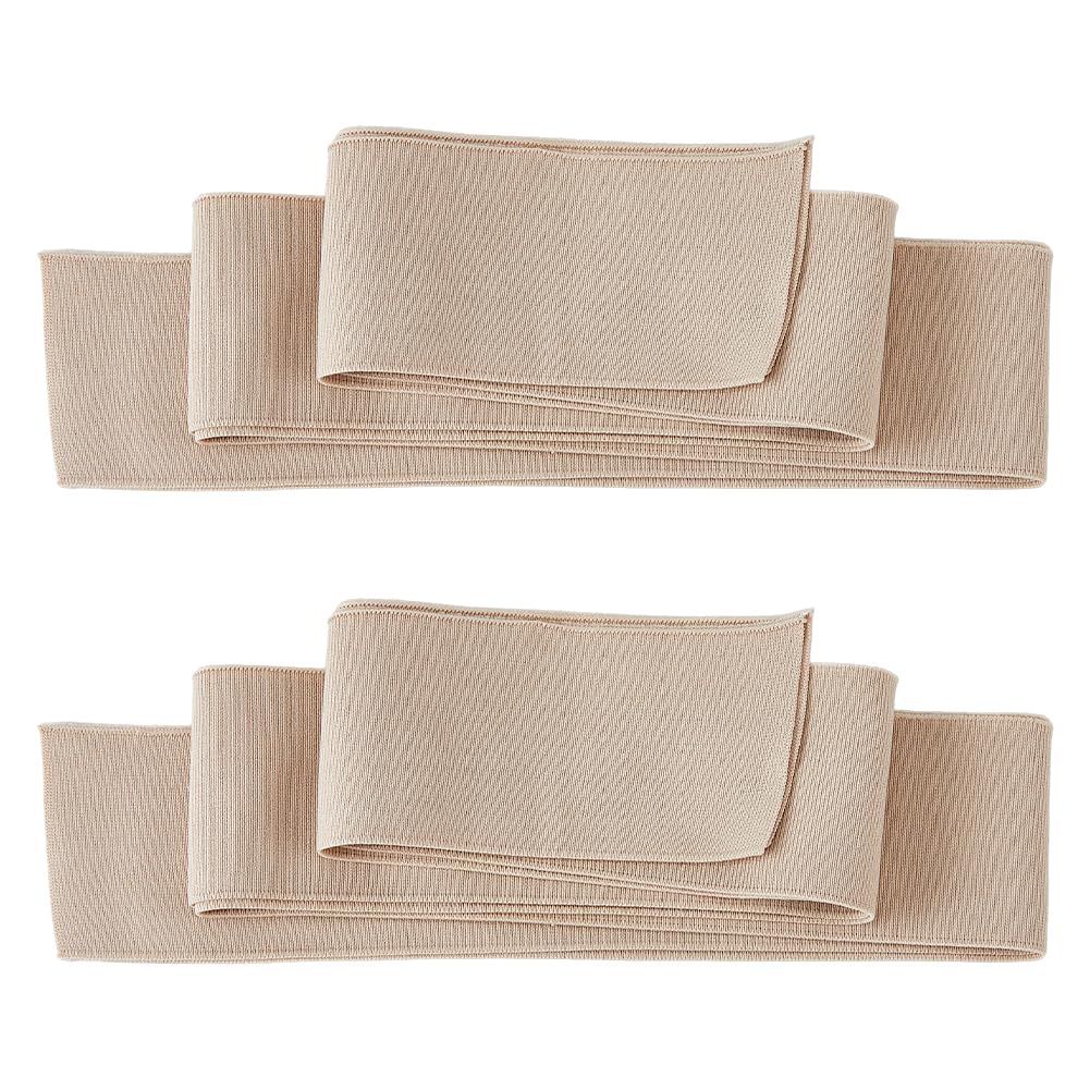 DICOSMETIC 2Pcs Khaki Rib Fabric for Cuffs Cotton Stretch Knit Fabric Trim 37x2.75in Fabric Cuff for Sewing Clothes Waistbands Collar Sleeve Cuffs Jacket