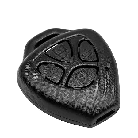 TCKEY Key Case Cover For Toyota Avalon Corolla Matrix RAV4 Venza Yaris Camry – HYQ12BBY Style, Black/Red