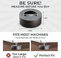 Vista 5 de Almohadillas anti-vibración de la banda con agarre de tanque, 4 almohadillas + nivel - Los pedestales para lavadora y secadora se adaptan a todas