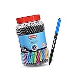Reynolds VISTA 70 PENS BLUE | Ball Point Pen Set With Comfortable Grip | Pens For Writing | School and Office Stationery | Pens For Students | 0.7 mm Tip Size
