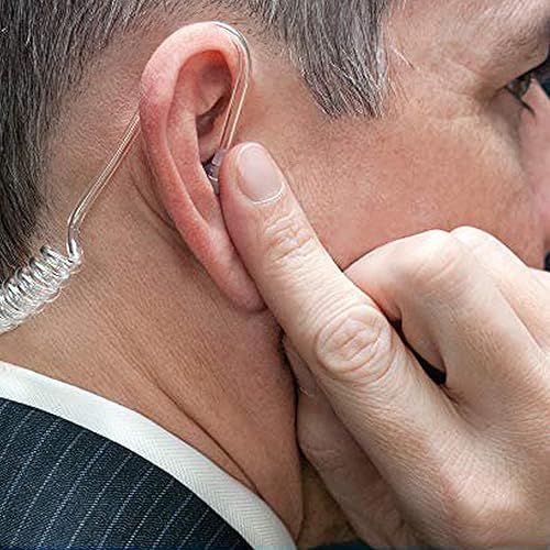 Miniatura 7 de Paquete de 10 auriculares de repuesto para tubo de bobina acústica Walkie Talkie para Baofeng Motorola Kenwood Retevis Midland de dos vías,