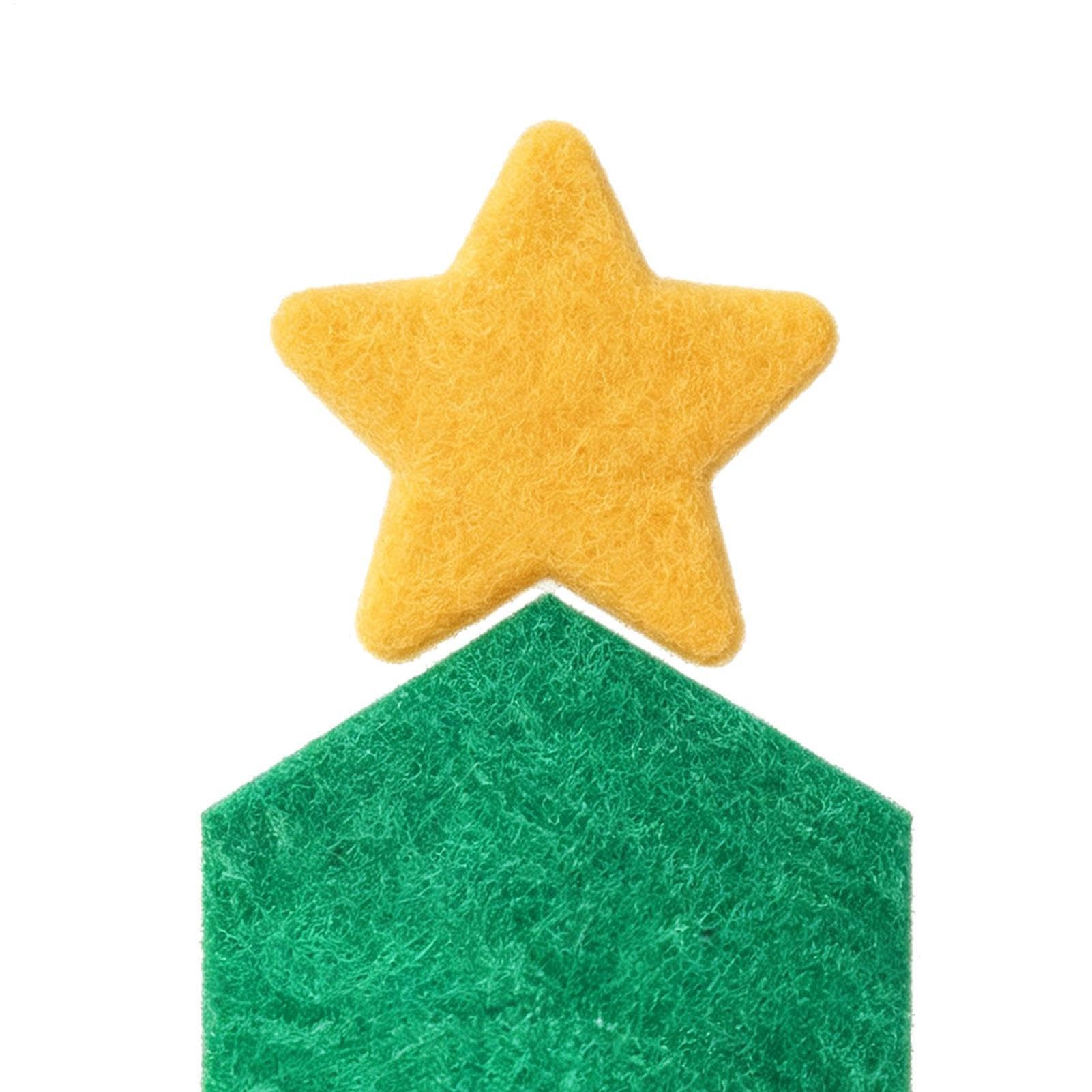 Árbol de Navidad de fieltro, 130 x 150 cm, decoración de pared de temporada
