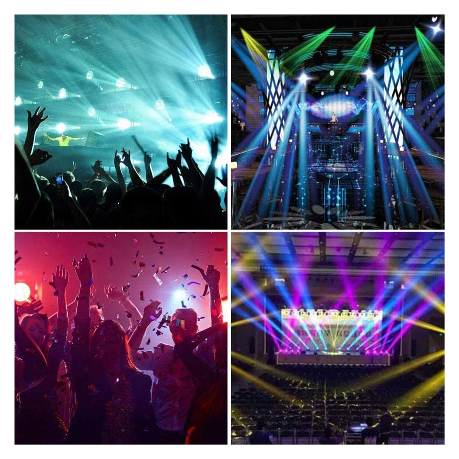 Luci da palcoscenico, Il raggio luminoso DJ della fase del carrello 8X10W RGBW del LED accende le luci del locale notturno della festa nuziale della discoteca di applicazione