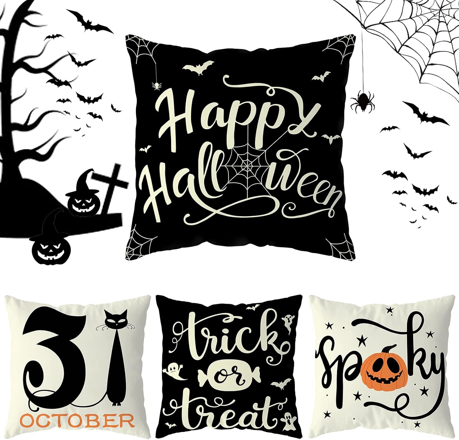 halloween decorative pillows