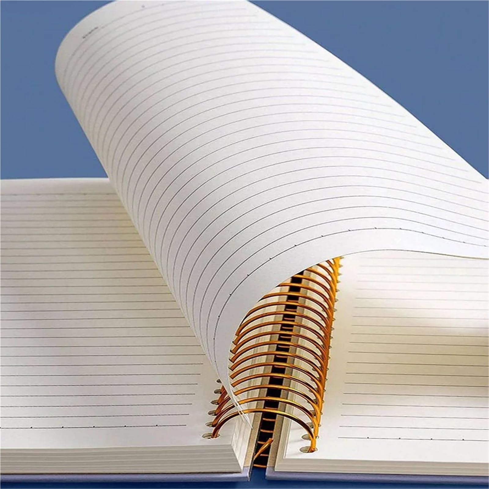 cuaderno espiral de líneas anchas Cuaderno B5 de tapa dura con espiral y 300 páginas interiores, 150 hojas cuadriculadas en blanco for estudiantes.(Grid inner page)