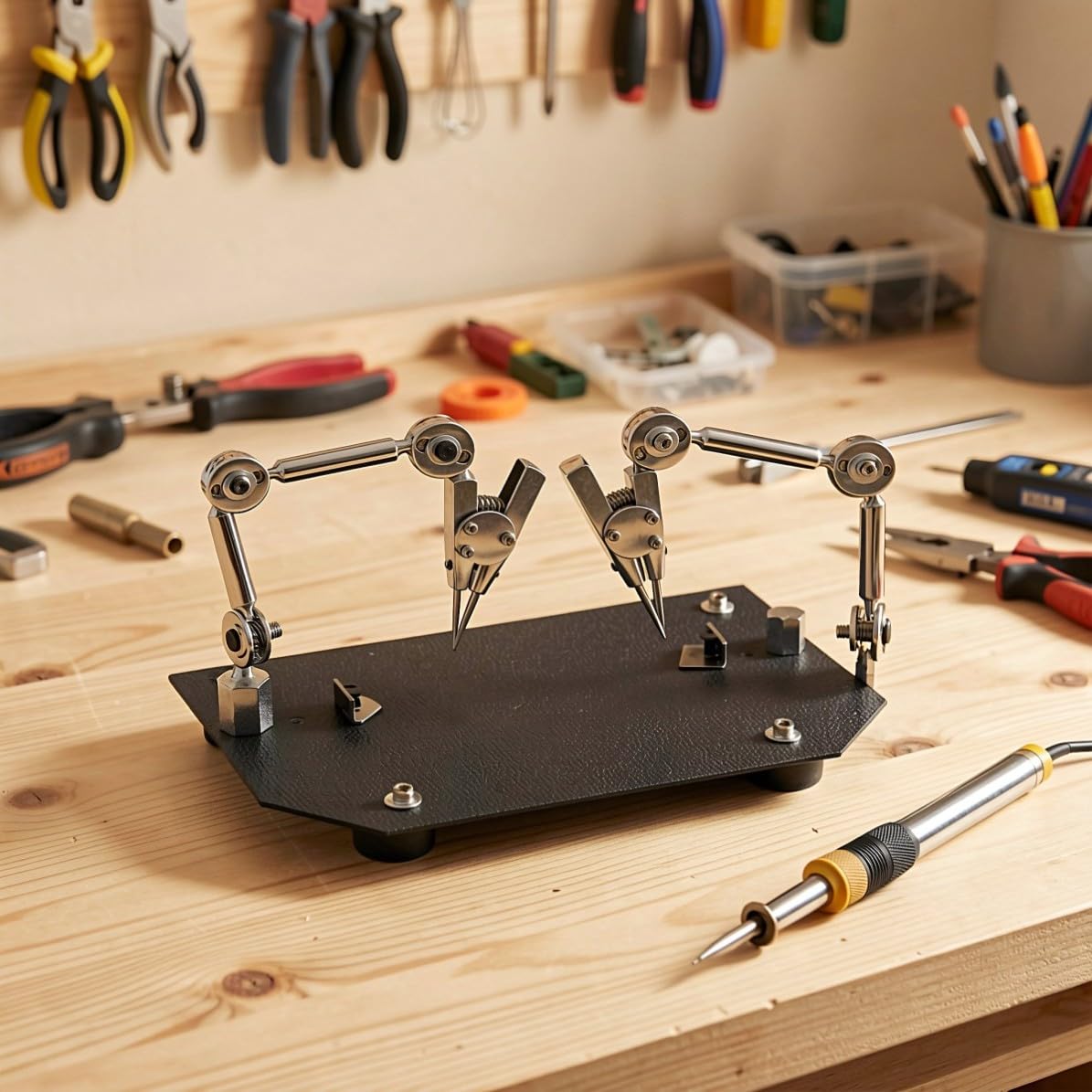 SUPVOX Soporte de Mano Auxiliar para Soldar Placas de Circuito Ajustable