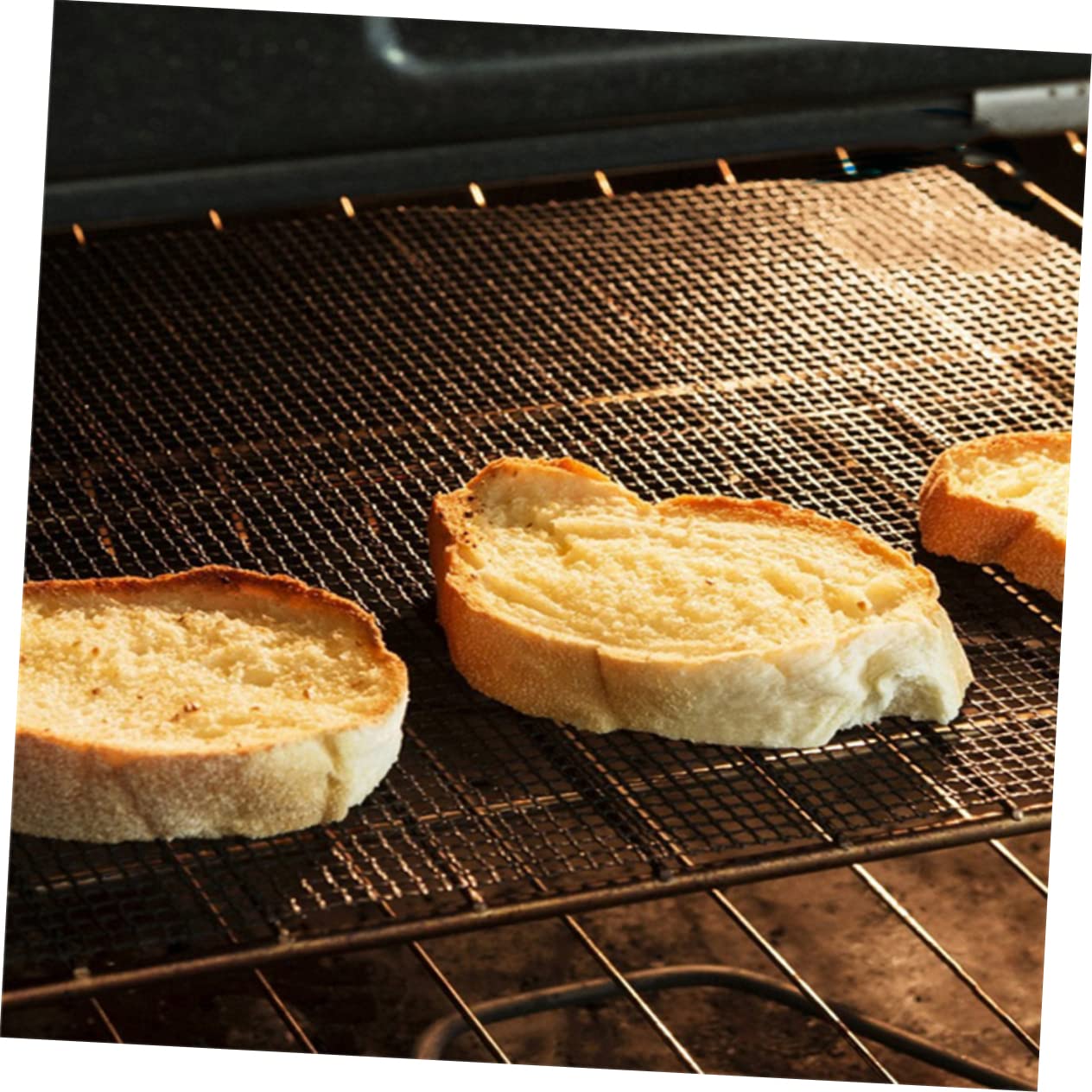 VICASKY 5Pcs Non Stick Grill Mat Reusable Barbecue Mesh Mats for Clean Grilling for Vegetables Meat Baking Tool for Gas Electric Grills