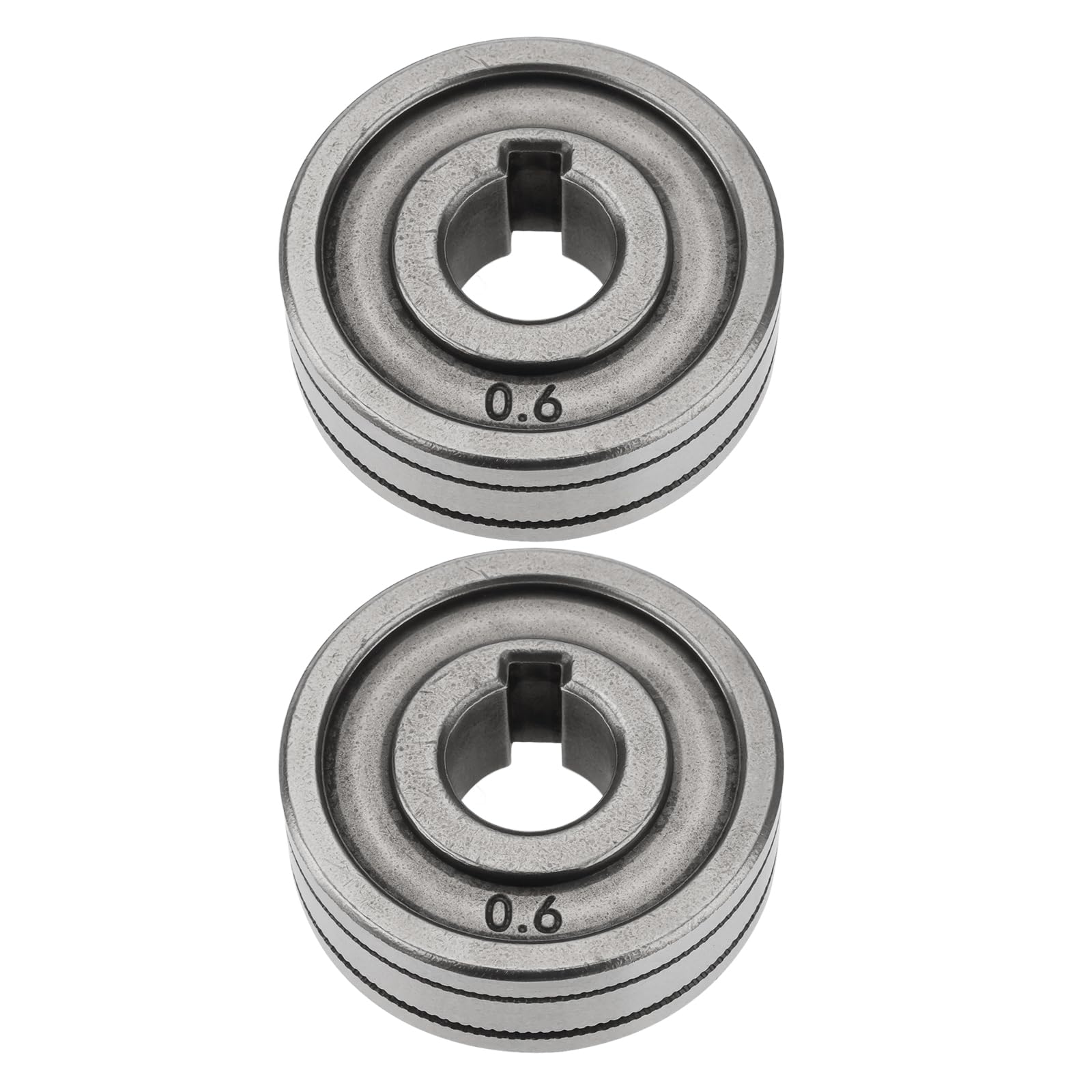 YINETTECH 2 Pieces 30mm Wire Machine Feed Drive Rollers Compatible with MIG Compatible with MAG Welders (0.6mm/0.8mm Knurled Groove)