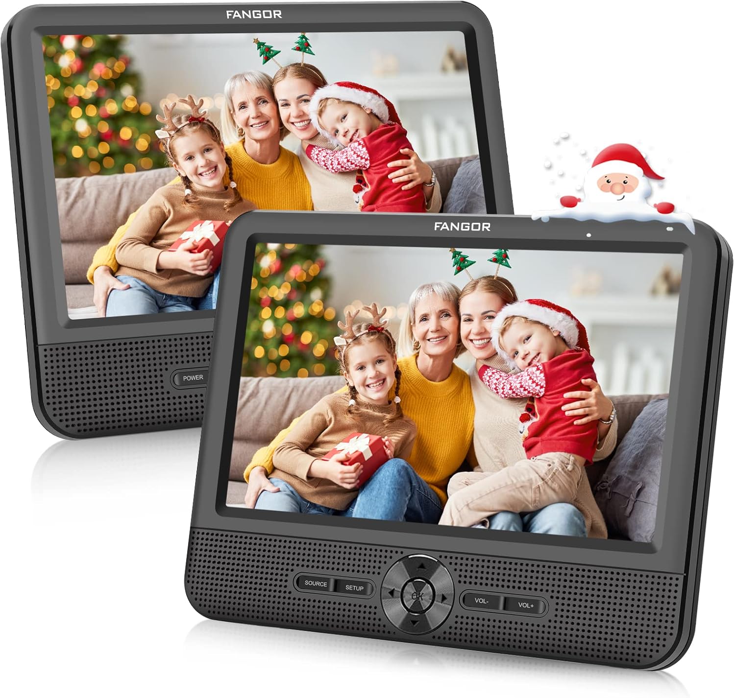 FANGOR 7.5 Inch Dual Car DVD Player