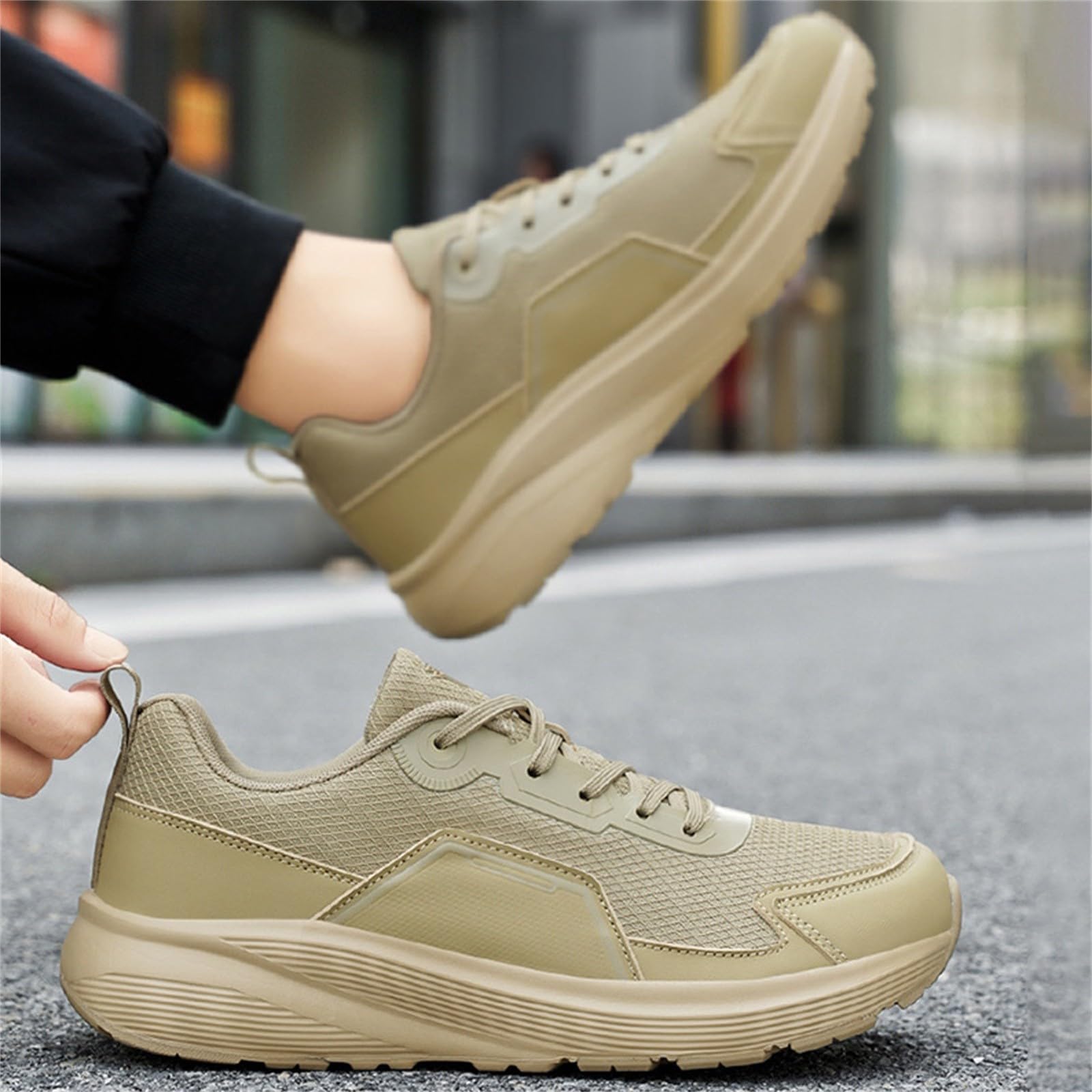 Sportschuhe für Herren und Damen Trekkingschuhe Laufen Unisex Sneakers atmungsaktives Mesh Joggingschuhe rutschfeste Sohle Laufschuhe modisch Sneaker Jogging Gymnastikschuhe Fitness