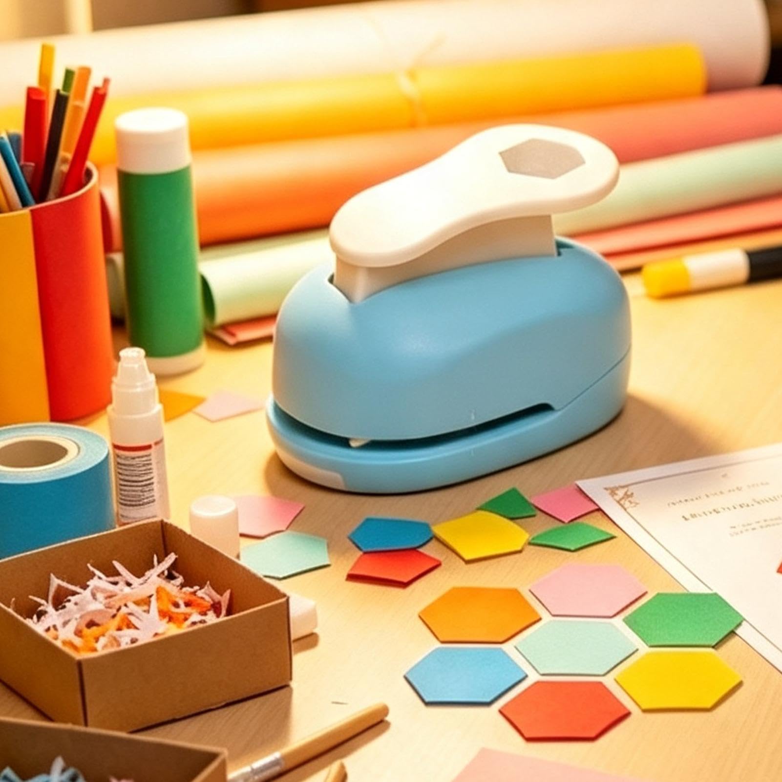 Perforadora Suministros Universal Hexagonales De Scrapbooking