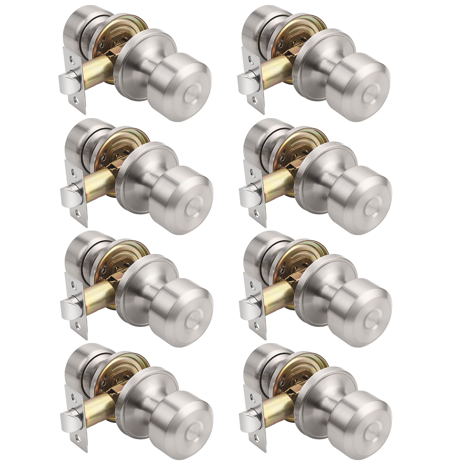 Matte Black Passage Door Knobs - FREE SHIPPING -8 Matte Black Passage Door Knobs - FREE SHIPPING -8