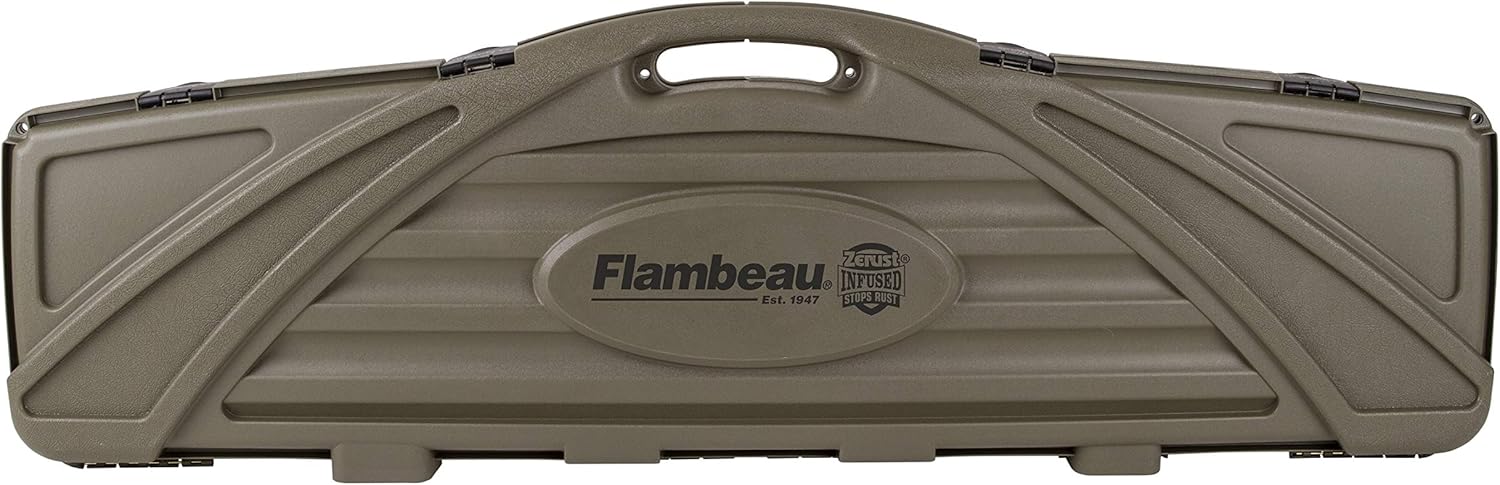 Flambeau Outdoors Zerust Infused Double Scoped Gun Case - 53", Olive Drab Green