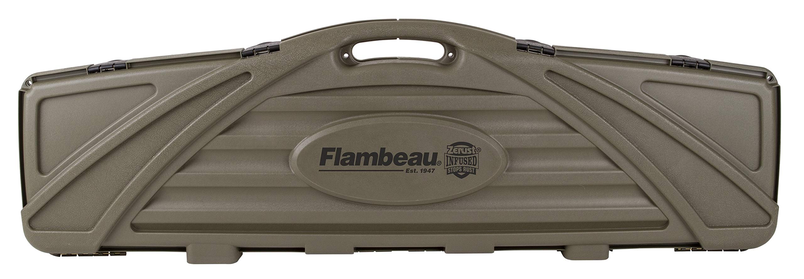 Flambeau Outdoors Zerust Infused Double Scoped Gun Case - 53", Olive Drab Green